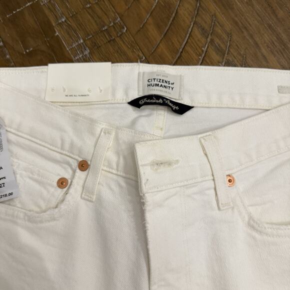 Citizens of Humanity Inga Slim Premium Denim jeans Women’s size 27 Cream - Picture 8 of 12
